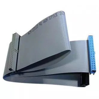 Cablu pentru hard disk de date ATA 100, 1x ATA mamă - 2x ATA mamă, 0,62 m, 80 fire, ATA100, gri, ambalaj cu logo într-o pungă cu balama