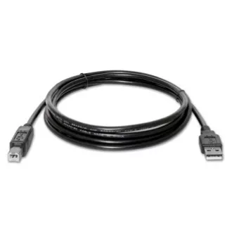 Cablu USB Logo (2.0), USB A tată - USB B tată, 1,8 m, negru