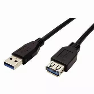 Cablu prelungitor USB (3.0), USB A tată - USB A mamă, 1,8 m, negru