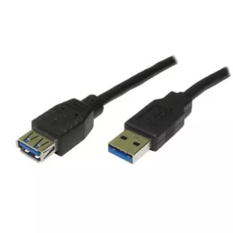 Cablu prelungitor USB Logo (3.0), USB A tată - USB A mamă, 1,8 m, negru, blister