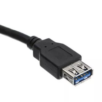 Cablu prelungitor USB Logo (3.0), USB A tată - USB A mamă, 1,8 m, negru, blister