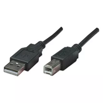 Cablu USB (2.0), USB A tată - USB B tată, 3m, negru Cablu USB (2.0), USB A tată - USB B tată, 3m, negru