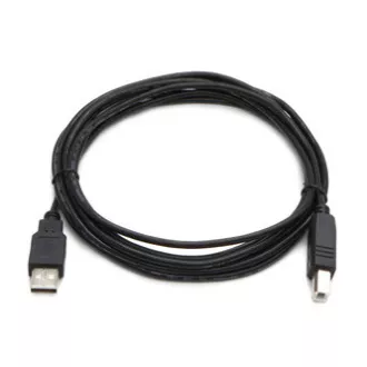 Cablu USB Logo (2.0), USB A tată - USB B tată, 3m, negru