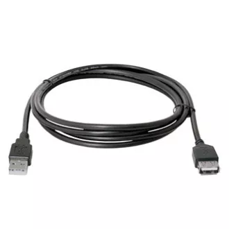 Cablu prelungitor USB Logo (2.0), USB A mascul - USB A femela, 3m, negru, blister