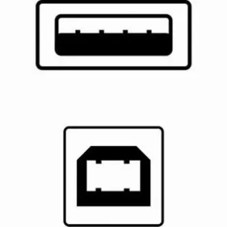Cablu USB Logo (2.0), USB A tată - USB B tată, 5m, negru, blister