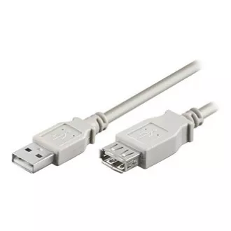 Cablu prelungitor USB Logo (2.0), USB A mascul - USB A femela, 5m, gri, LA VANDARE