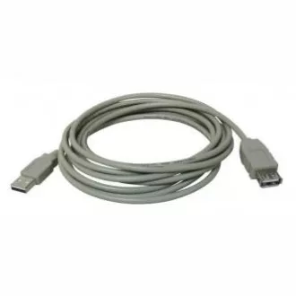 Cablu prelungitor USB Logo (2.0), USB A mascul - USB A femela, 5m, gri, LA VANDARE