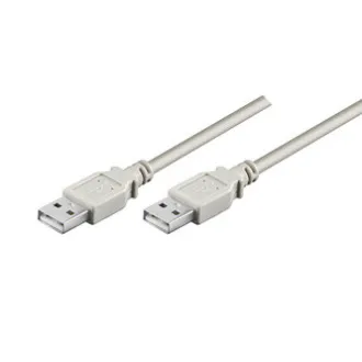 Cablu USB (2.0), USB A mascul - USB A mascul, 1.8m, gri, viteză mare, RETALIU CU AMĂNUNTUL Cablu USB (2.0), USB A mascul - USB A mascul, 1.8m, gri, viteză mare, RETALIU CU AMĂNUNTUL