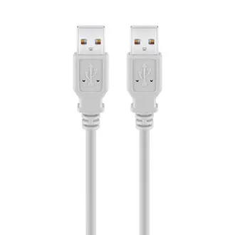 Cablu USB (2.0), USB A mascul - USB A mascul, 1.8m, gri, viteză mare, RETALIU CU AMĂNUNTUL Cablu USB (2.0), USB A mascul - USB A mascul, 1.8m, gri, viteză mare, RETALIU CU AMĂNUNTUL