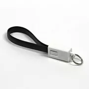 Cablu USB (2.0), USB A tată - microUSB tată, 49160, 0,2 m, negru, breloc, REDUCERE