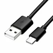 Cablu USB (2.0), USB A tată - USB C tată, 1m, negru