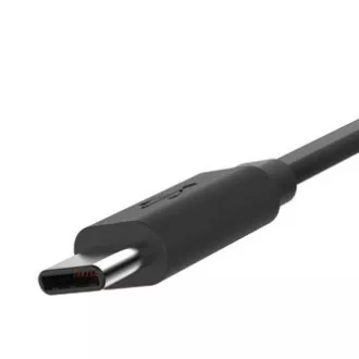 Cablu USB cu logo (2.0), USB A tată - USB C tată, 1m, negru, blister, RETAIL