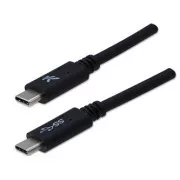 Cablu USB (3.2 gen 1), USB C tată - USB C tată, 1m, 5 Gb/s, 5V/3A, negru