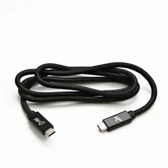 Cablu USB cu logo (3.2 gen 2), USB C tată - USB C tată, 1m, putere 100W, 10 Gb/s, 20V/5A, negru, cutie, împletitură de nailon, Cablu USB cu logo (3.2 gen 2), USB C tată - USB C tată, 1m, putere 100W, 10 Gb/s, 20V/5A, negru, cutie, împletitură de nailon,