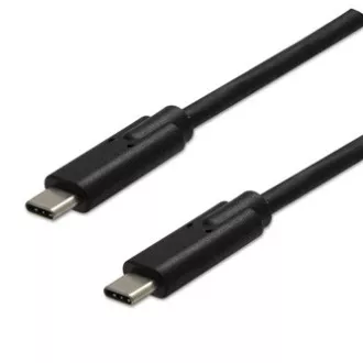 Cablu USB (3.2 gen 2), USB C tată - USB C tată, 1m, 10 Gb/s, 5V/3A, negru, PREVÂNZARE