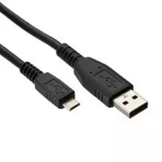 Cablu USB (2.0), USB A tată - microUSB tată, 1,8 m, negru