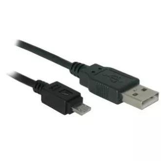 Cablu USB (2.0), USB A tată - microUSB tată, 1,8 m, negru