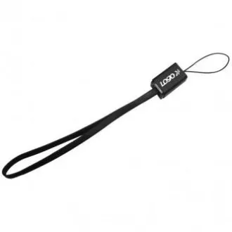Cablu USB cu logo (2.0), USB A tată - miniUSB tată, 0,3 m, negru, curea pentru cameră, ÎN VÂNZARE