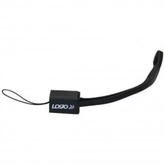 Cablu USB cu logo (2.0), USB A tată - miniUSB tată, 0,3 m, negru, curea pentru cameră, ÎN VÂNZARE