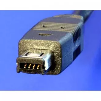 Cablu USB cu logo (1.1), USB A tată - 4 pini tată, 0,7 m, spiralat, negru, HIROSE