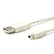 Cablu USB (2.0), USB A mascul - USB cu 4 pini mascul, 1,8 m, alb, MITSUMI, SUPPLIES