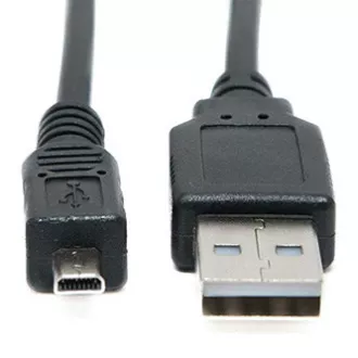 Cablu USB (2.0), USB A tată - 8 pini tată, 25947, 1,8 m, negru, PANASONIC