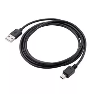 Cablu USB Logo (2.0), USB A tată - miniUSB tată, 1,8 m, negru, blister