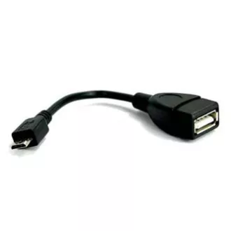 Cablu USB (2.0), microUSB tată - USB A mamă, 0,15 m, OTG, negru, ÎN VÂNZARE Cablu USB (2.0), microUSB tată - USB A mamă, 0,15 m, OTG, negru, ÎN VÂNZARE