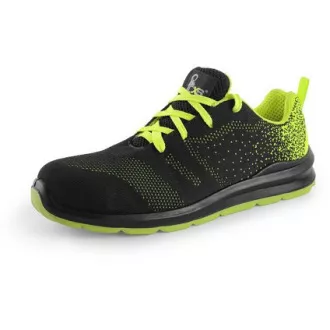 Pantofi joasa CXS TEXLINE RAB S1, cu otel, negru-verde, marime
