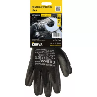 Mănuși BUNTING EVO BLACK blister