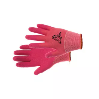 Mănuși de nailon LOLLIPOP. latex. roz