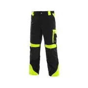 Pantaloni cu talie CXS SIRIUS BRIGHTON, negru-galben, marimea
