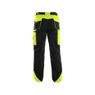 Pantaloni în talie CXS SIRIUS BRIGHTON, negru-galben, mărime