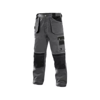 Pantaloni cu talie CXS ORION TEODOR, prelungiti, barbati, gri-negru, marime