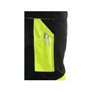 Pantaloni în talie CXS SIRIUS BRIGHTON, 170-176cm, negru-galben, mărime