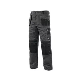 Pantaloni în talie CXS ORION TEODOR PLUS, bărbați, gri-negru, mărime