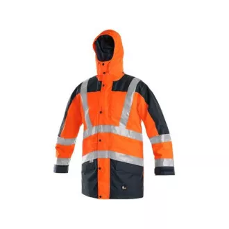 Geaca Warning CXS LONDON, 5in1, barbati, portocaliu-albastru, marime