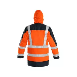 Geaca Warning CXS LONDON, 5in1, barbati, portocaliu-albastru, marime