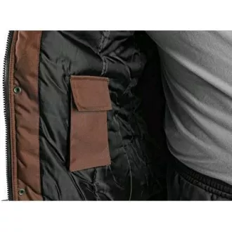 Geaca CXS IRVINE, iarna, barbati, maro-negru, marimea