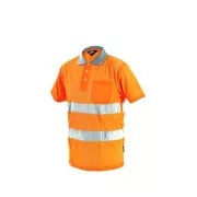 Tricou polo reflectorizant pentru bărbați DOVER, portocaliu, mărimea