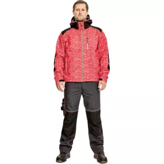 Softshell cu imprimeu KNOXFIELD roșu XS