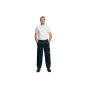 Pantaloni în talie COEN FR + AS închis albastru