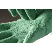 Mănuși COOT se înmoaie. în latex verde