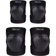 Set de protecții MOVINO Cariboo®, coate și genunchi, negru