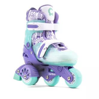 Patine cu role pentru copii Cariboo Step One, violet-mentă