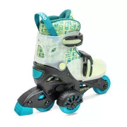 Patine cu role pentru copii Cariboo Step One, albastru-verde