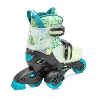 Patine cu role pentru copii Cariboo Step One, albastru-verde