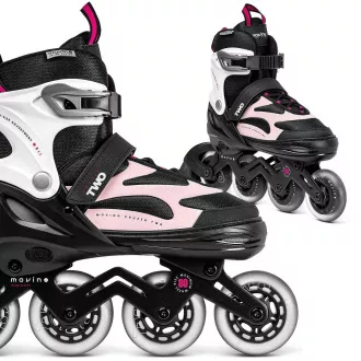 Patine cu rotile Movino Cruzer Two, roz