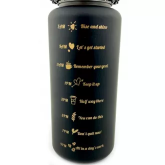 Sticlă sport motivațională 3 în 1, 2000 ml + 900 ml + 300 ml