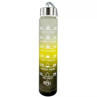 Sticlă sport motivațională 3 în 1, 2000 ml + 900 ml + 300 ml
